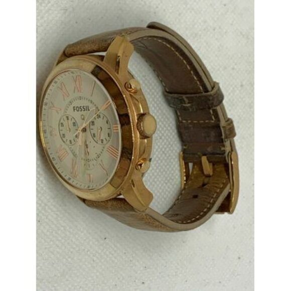 Fossil Q Chronograph Smartwatch Brown Leather Band Activity Tracker NDW1 C127 - Picture 7 of 9
